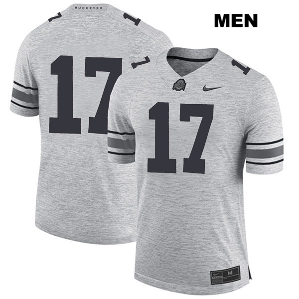 Ohio State Buckeyes Men's Alex Williams #17 Gray Authentic Nike No Name College NCAA Stitched Football Jersey RH19C74HI